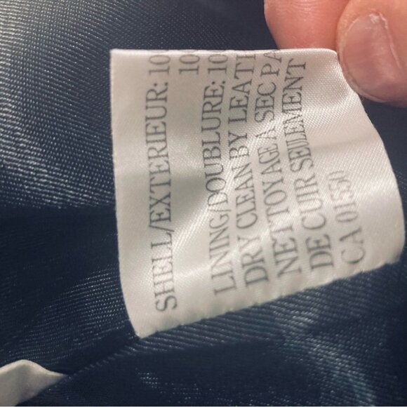 LINEA PRIVATA Sz 7-8 Fully Lined Back Slit Zipper Leather Skirt - Picture 6 of 8